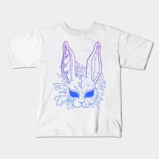 Polygon bunny mask 3 Kids T-Shirt